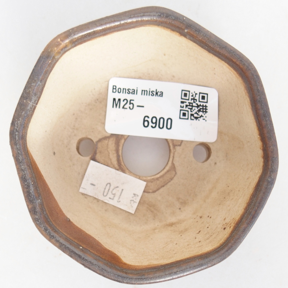 Bonsaischale aus Keramik 8 x 7,5 x 4 cm, braun