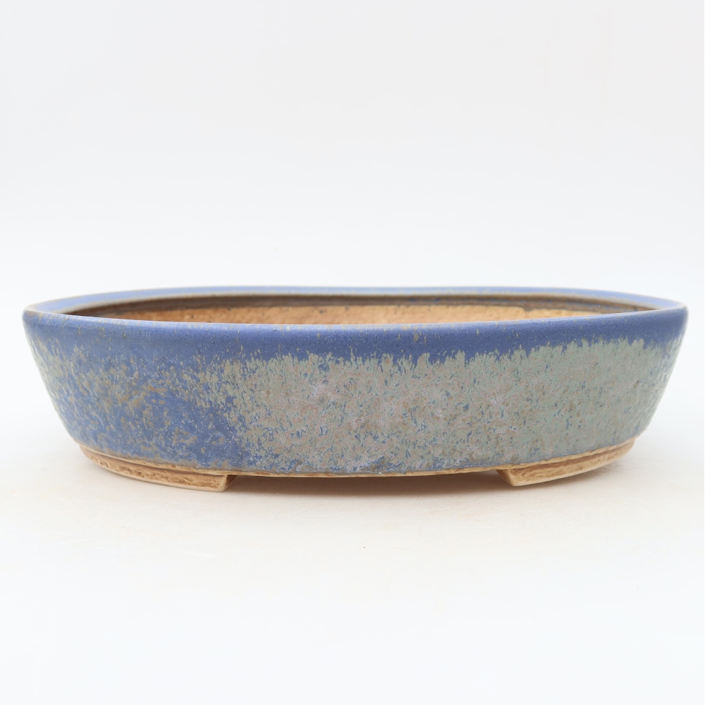 Keramik-Bonsai-Schale 27 x 24 x 5,5 cm, Farbe: Blau