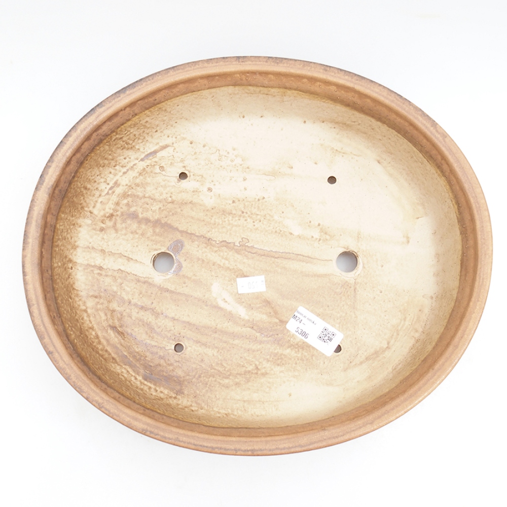 Bonsaischale aus Keramik 32,5 x 28,5 x 7,5 cm, rosa