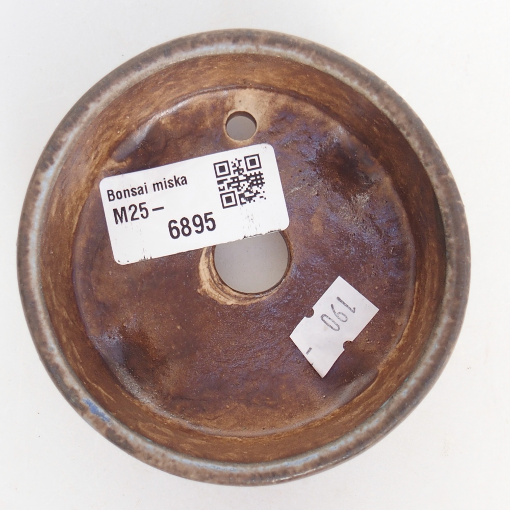 Bonsaischale aus Keramik 9 x 9 x 3,5 cm, Farbe blau