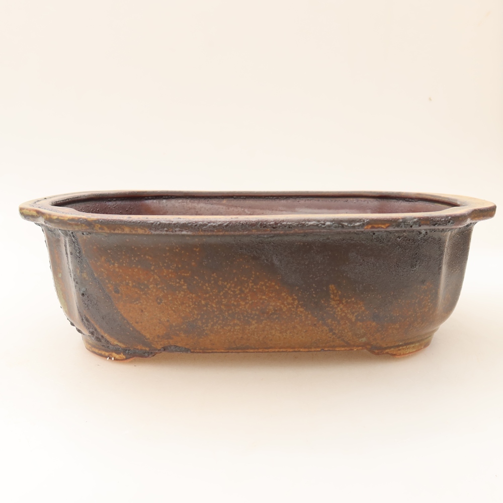 Keramik-Bonsai-Schale 24,5 x 21 x 7,5 cm, Farbe: braun