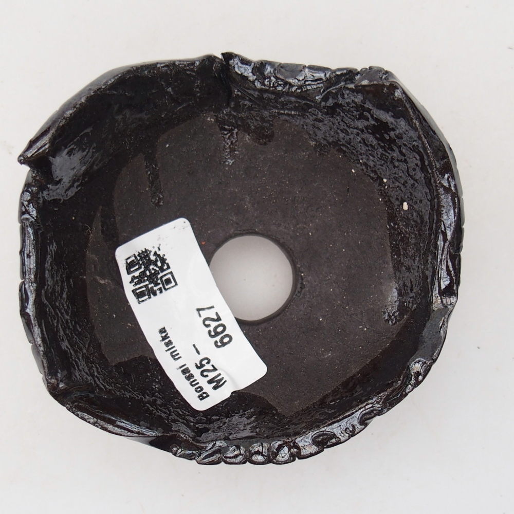 Keramikschale 8,5 x 8 x 5 cm , Farbe schwarz