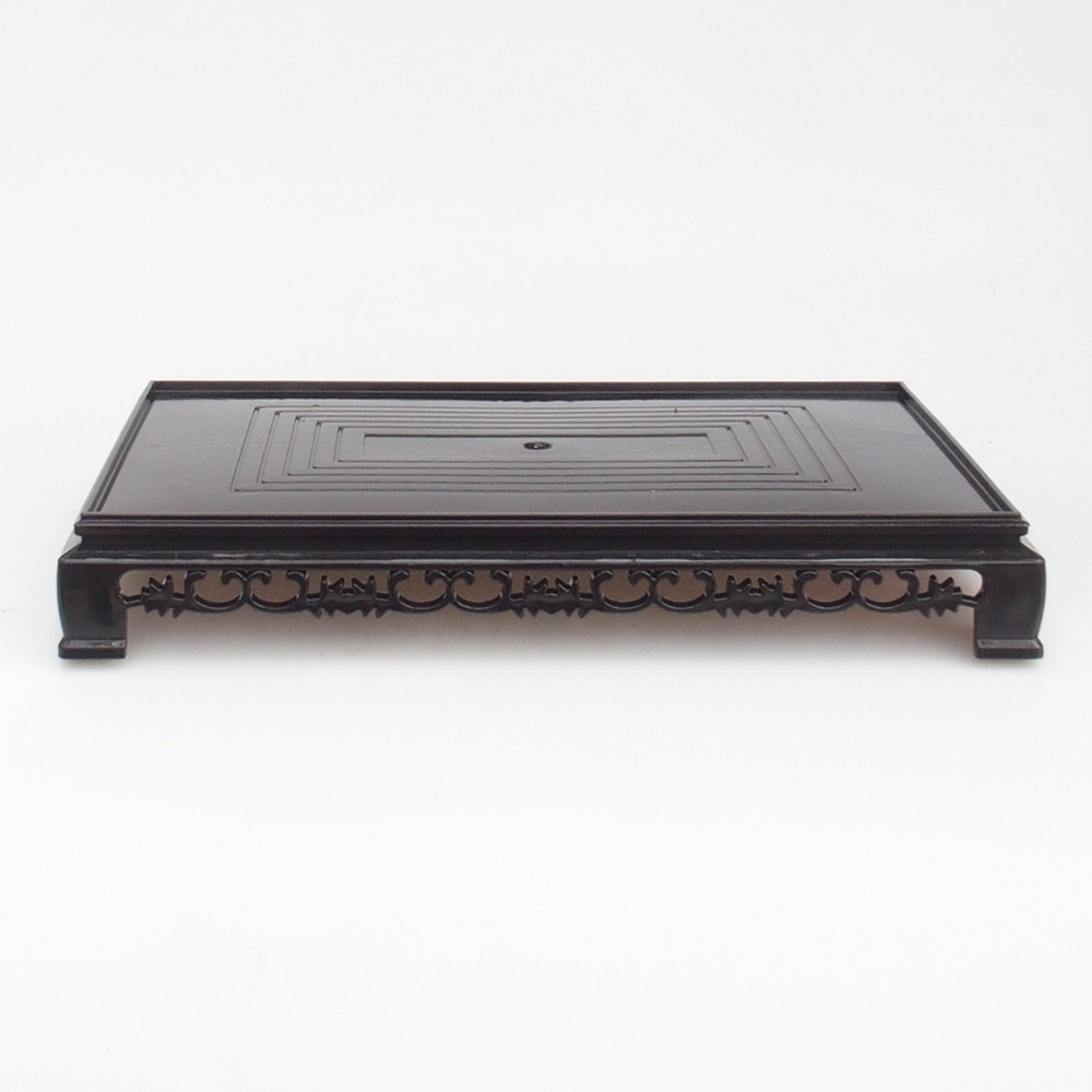 Bonsai Tisch Kunststoff Rechteck 27 x 17,5 x 4 cm, schwarz