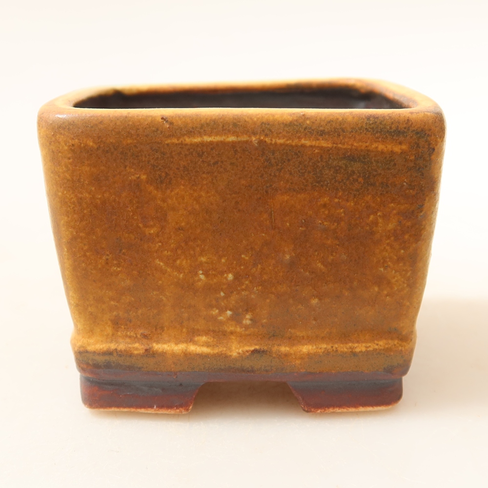 Bonsaischale aus Keramik 6 x 6 x 4,5 cm, grün
