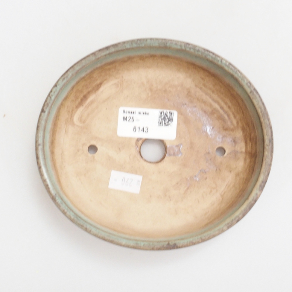 Bonsaischale aus Keramik 10 x 8,5 x 4 cm, braun