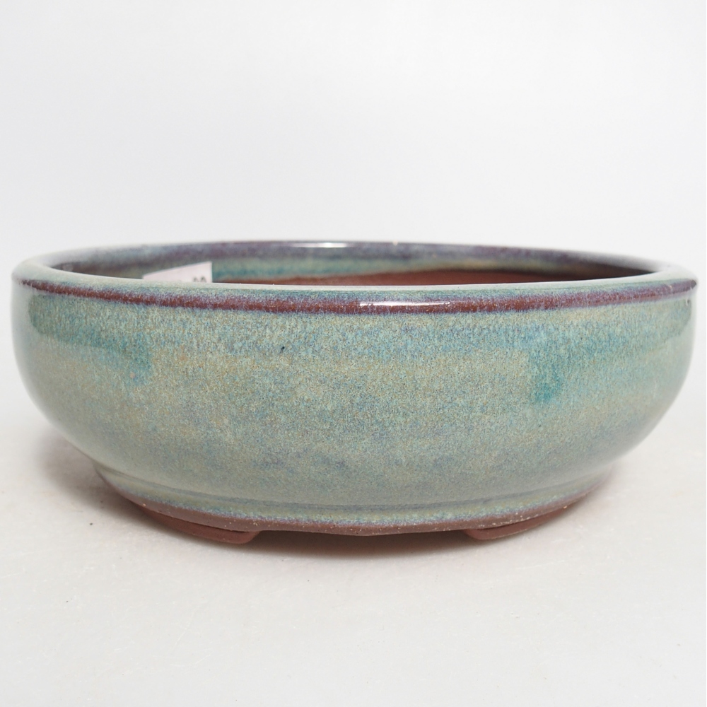 Bonsaischale aus Keramik 14,5 x 14,5 x 5 cm, grün