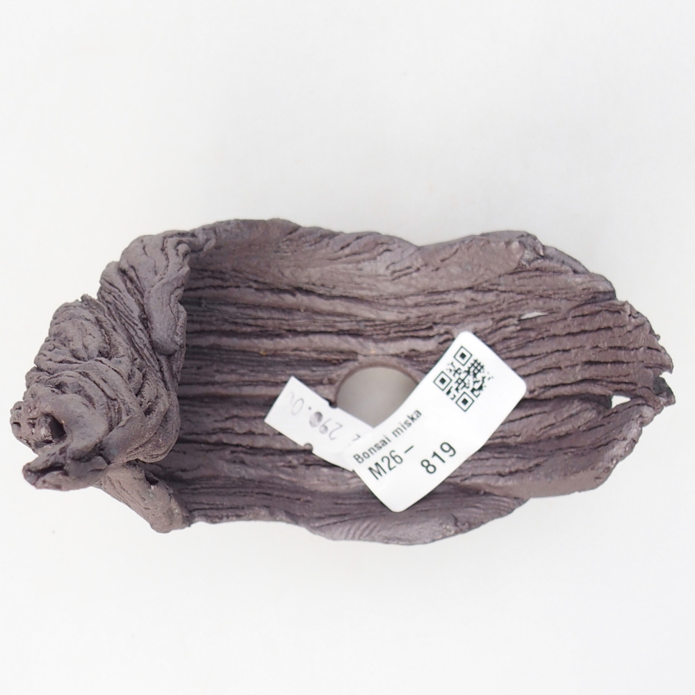 Keramikschale 11 x 6,5 x 14,5 cm , Metallic-Farbe