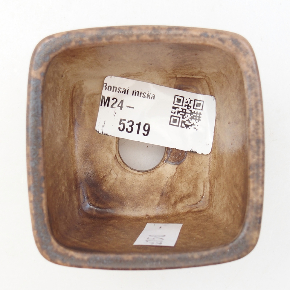 Bonsaischale aus Keramik 6 x 6 x 4,5 cm, rosa