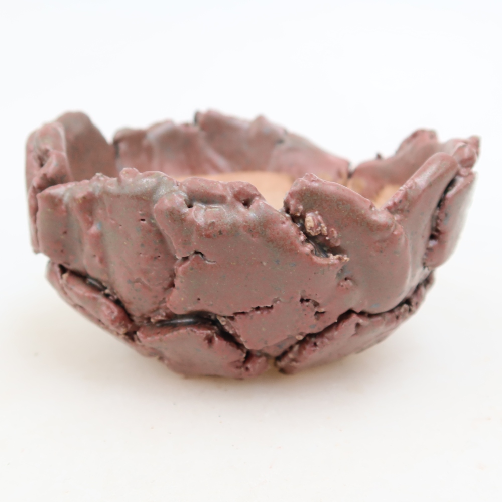 Keramikschale  10,5 x 10,5 x 6 cm, Farbe: Rosa