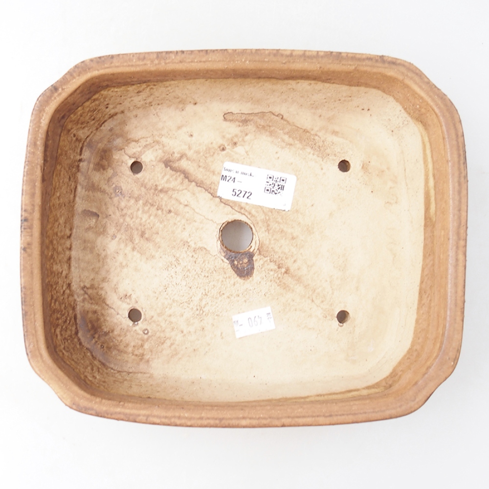 Bonsaischale aus Keramik 21 x 18 x 6 cm, rosa