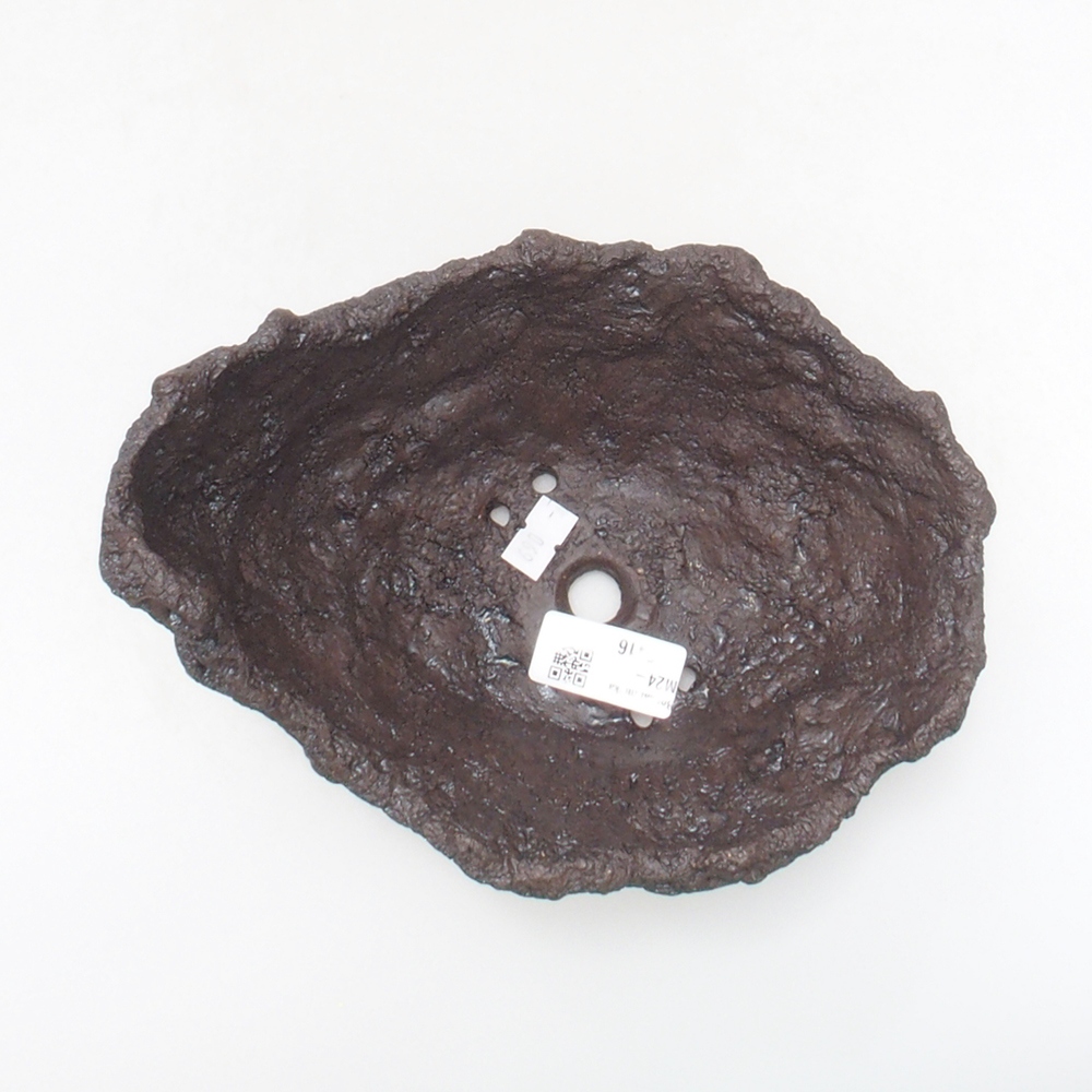 Keramikschale 18 x 14 x 14 cm , Farbe braun