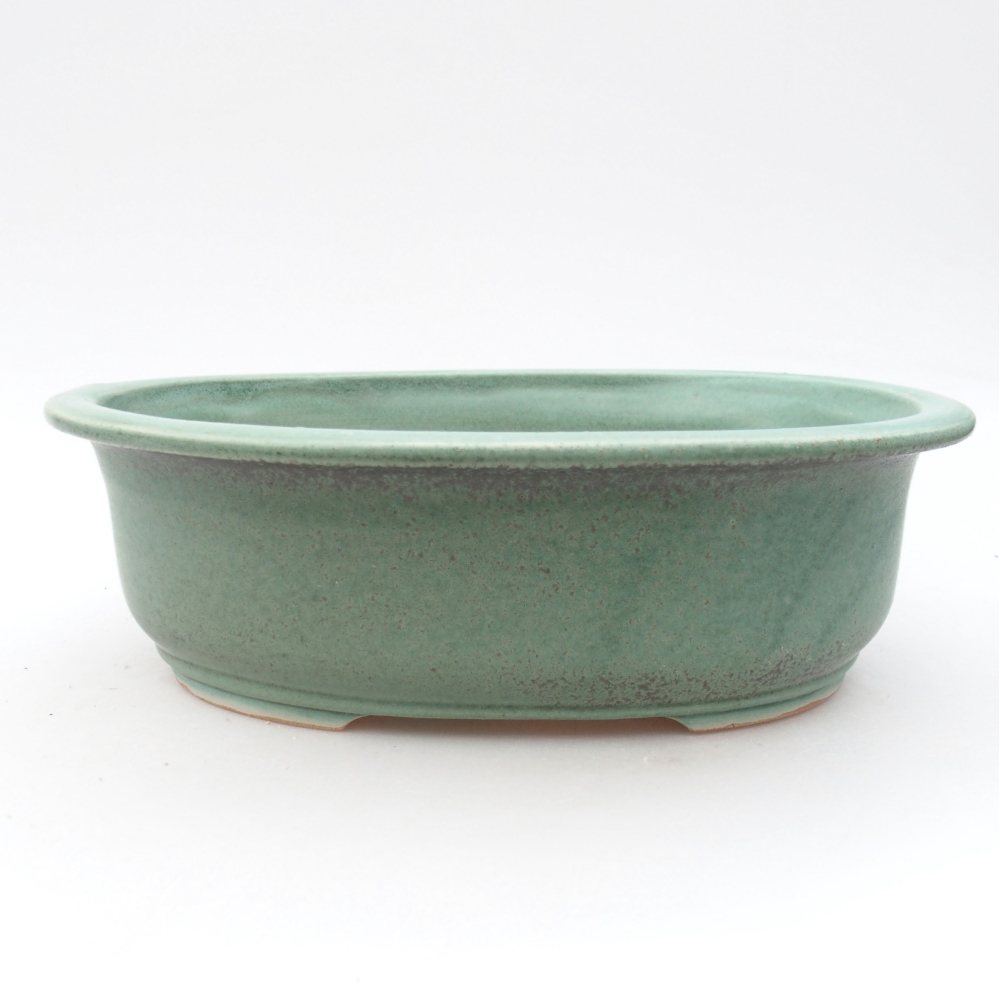 Bonsaischale aus Keramik 23 x 19,5 x 7 cm, grün
