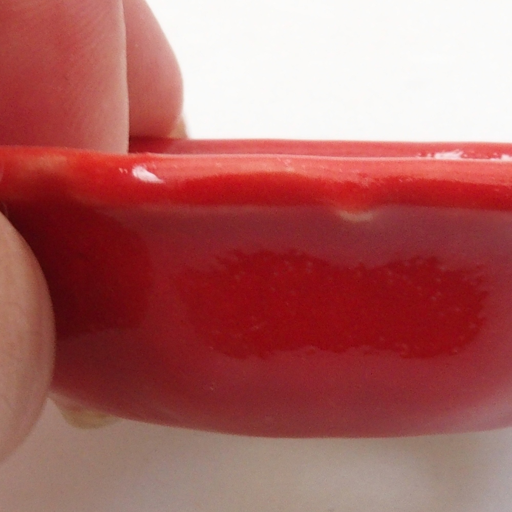 Mini-Bonsaischale 7 x 7 x 2 cm, Farbe rot