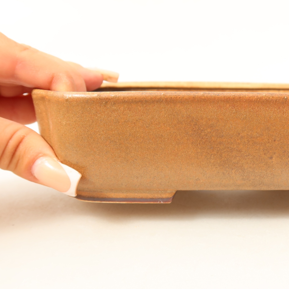 Keramik-Bonsai-Schale 18 x 15 x 6 cm, Farbe: Rosa