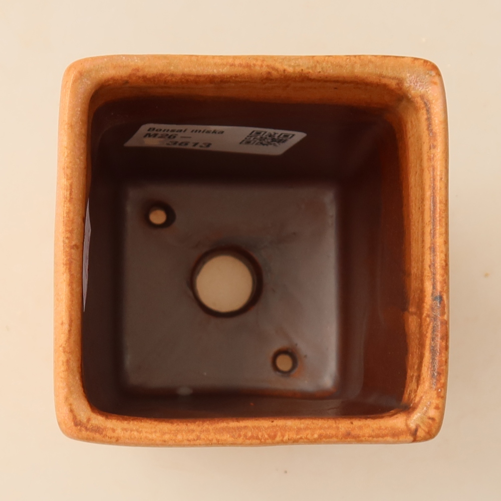 Keramik-Bonsai-Schale 7,5 x 7,5 x 10 cm, Farbe: Rosa