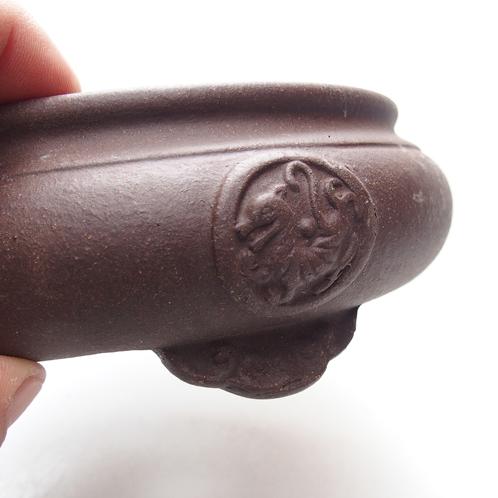 Schale 16 x 16 x 6,5 cm braun