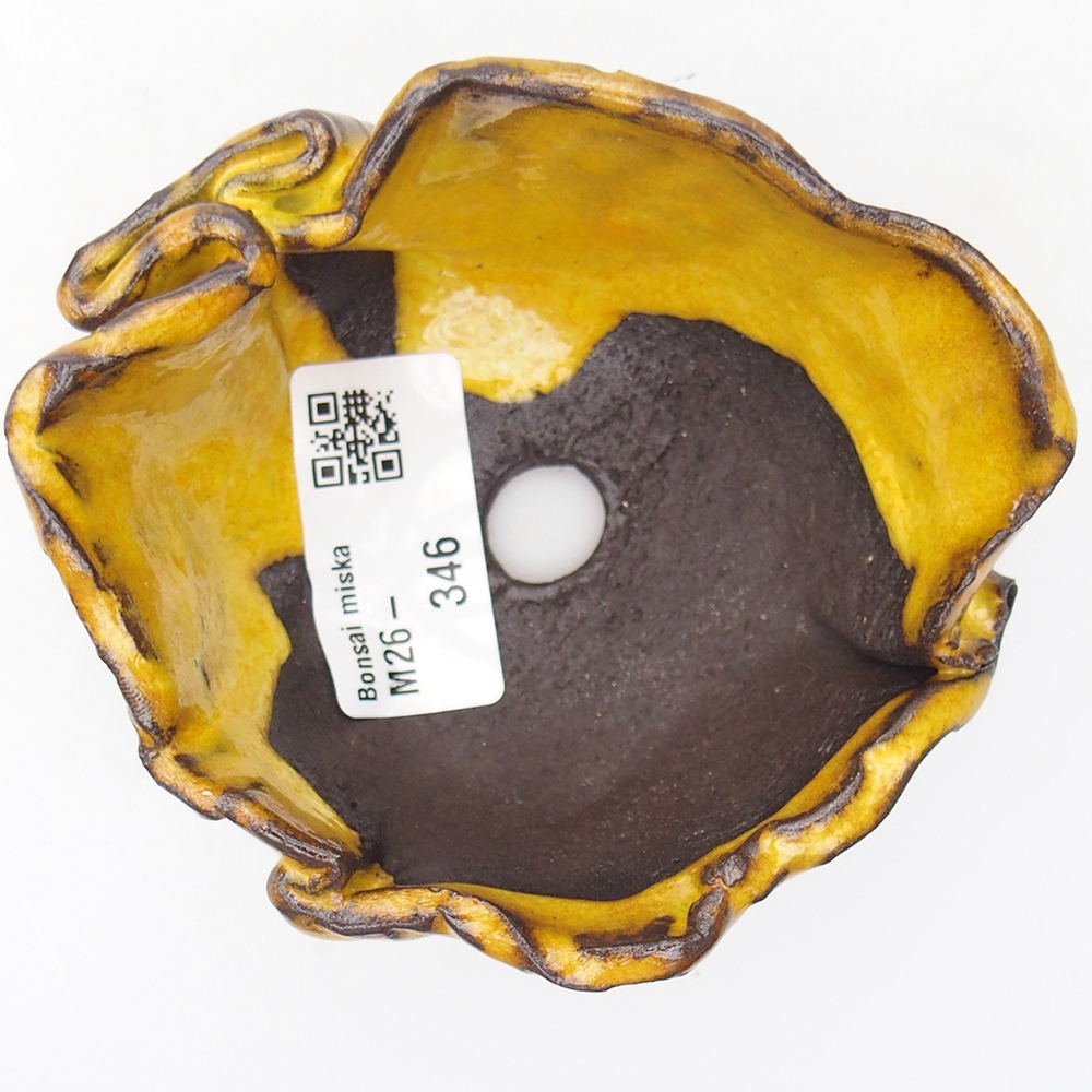 Keramikschale 8 x 10 x 5,5 cm , gelb