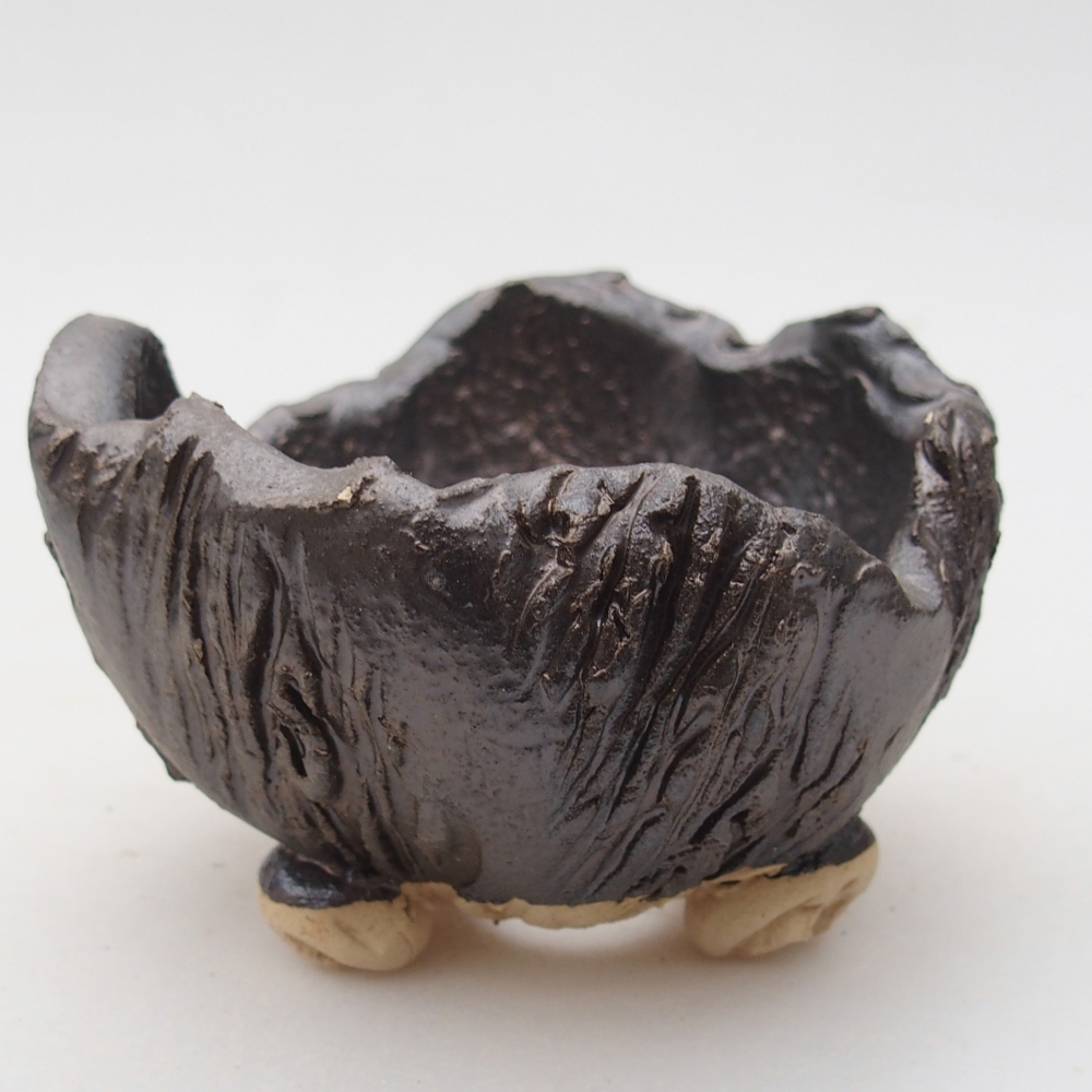 Keramikschale 9 x 9 x 6 cm , Farbe schwarz