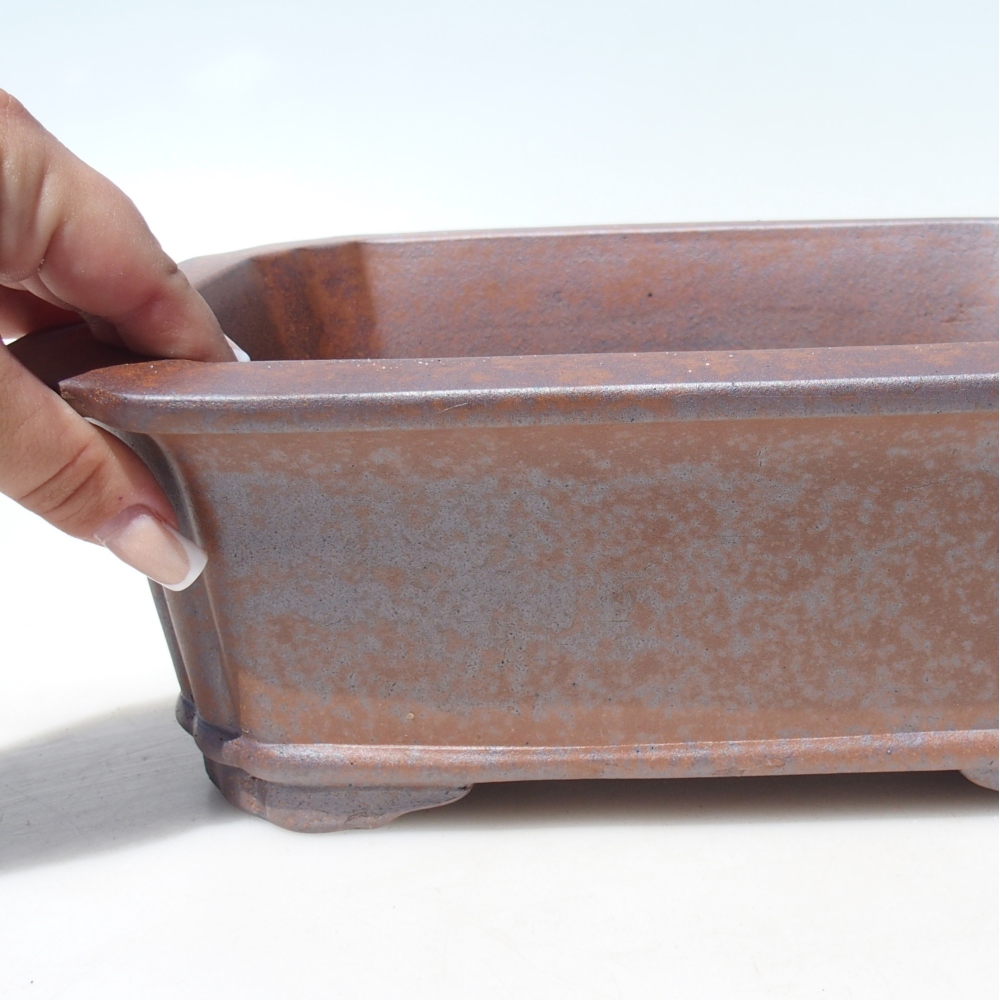 Schale 27,5 x 21 x 10 cm braun