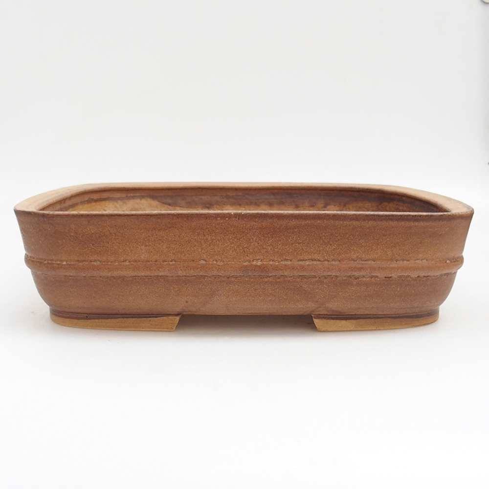 Bonsaischale aus Keramik 29,5 x 25 x 7 cm, rosa