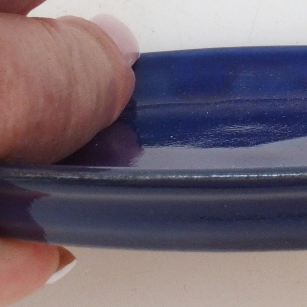 Keramische Untertasse H04 - 10,5 x 8 x 1 cm - blau