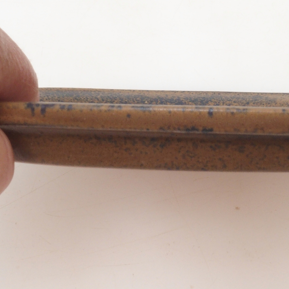 Bonsai oval Untertasse S - 20 x 16,5 x 1,5 cm - braun