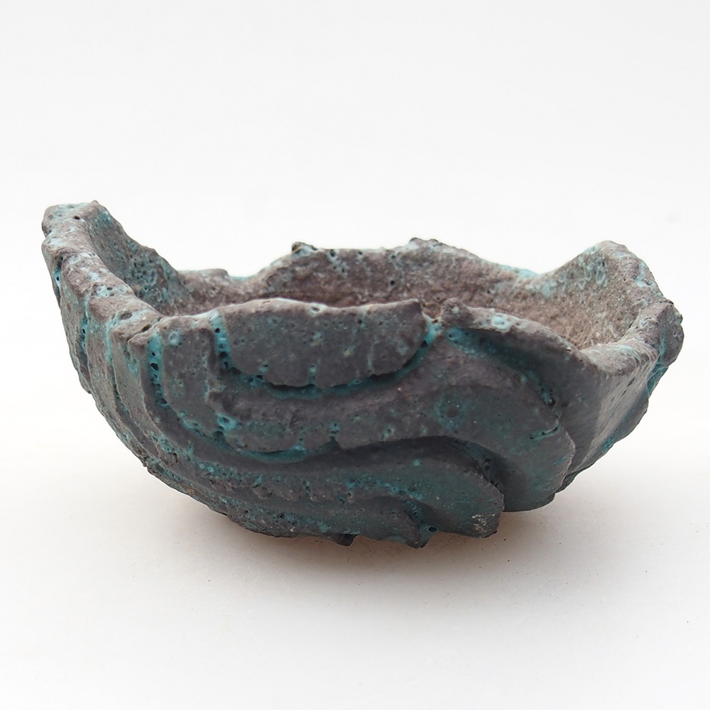 Keramikschale 9 x 8,5 x 4,5 cm , Farbe blau