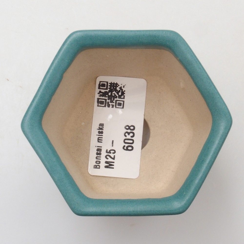 Bonsaischale aus Keramik 6,5 x 5,5 x 4 cm, Farbe blau