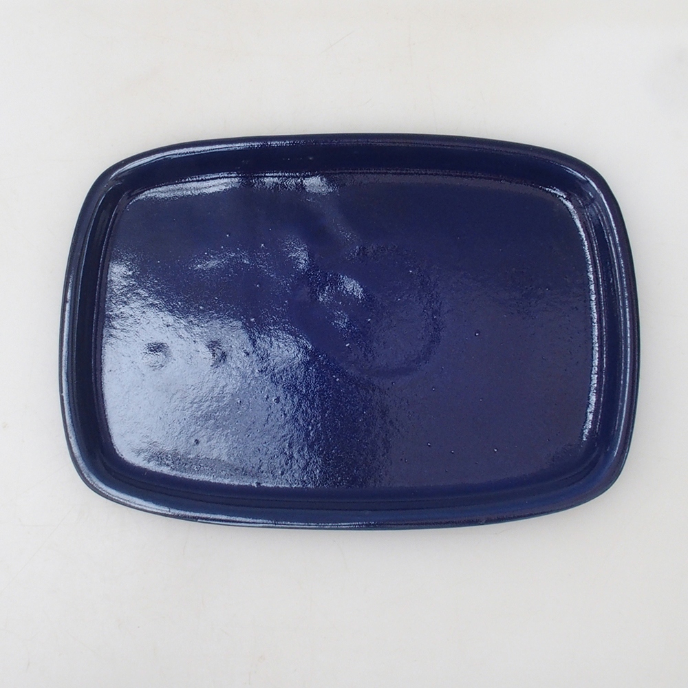 Keramikschale H08 - 22,5 x 16 x 1 cm - blau