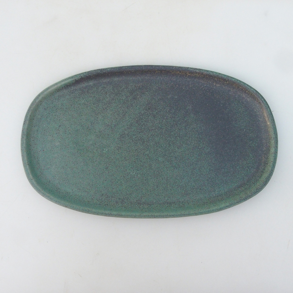 Bonsaischale + Untertasse H15 - 25,5x17,5x6 cm - grün