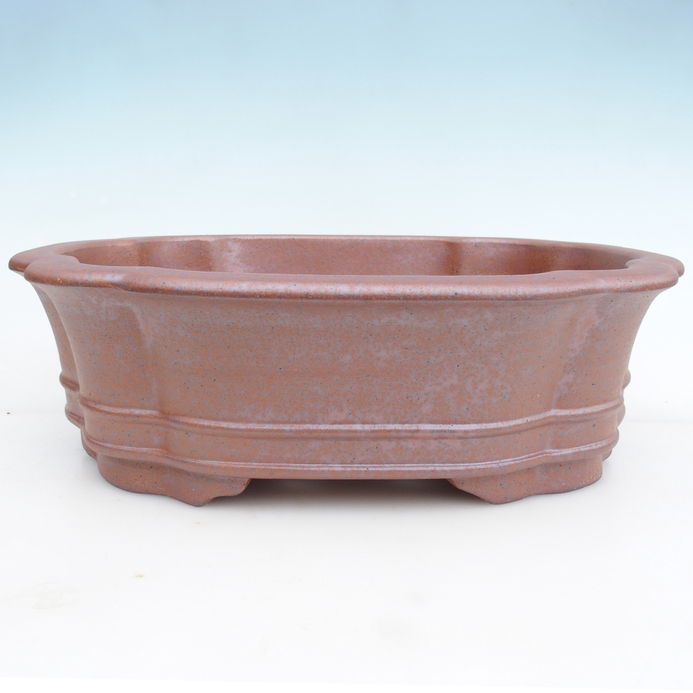 Bonsaischale aus Keramik 41,5 x 35,5 x 12 cm , Farbe Metall - NUR PERSÖNLICHE ABHOLUNG oder Palettentransport