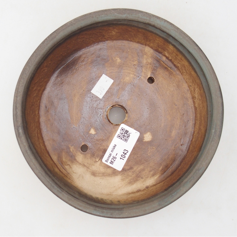 Bonsaischale aus Keramik 17,5 x 17,5 x 5 cm, Farbe blau