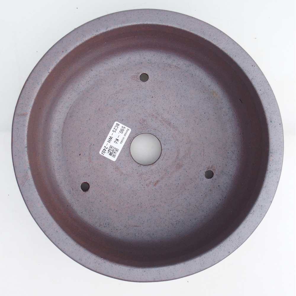 Bonsaischale aus Keramik 25,5 x 25,5 x 9,5 cm, metallfarben