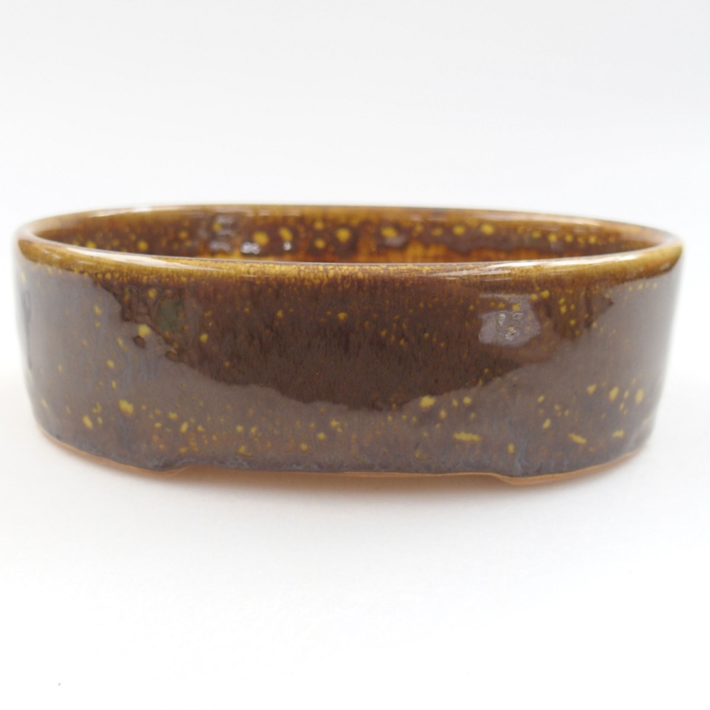 Bonsaischale aus Keramik 15,5 x 12 x 6 cm, Farbe blau