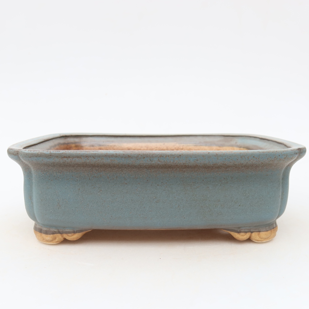 Keramik-Bonsai-Schale 20 x 17,5 x 6 cm, Farbe: Blau