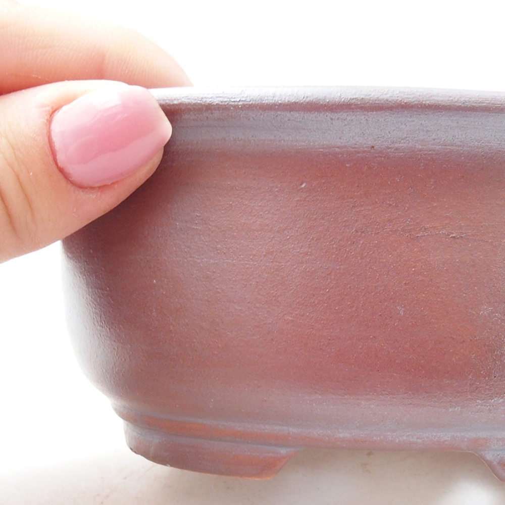 Bonsaischale aus Keramik 12 x 10 x 5,5 cm, braun