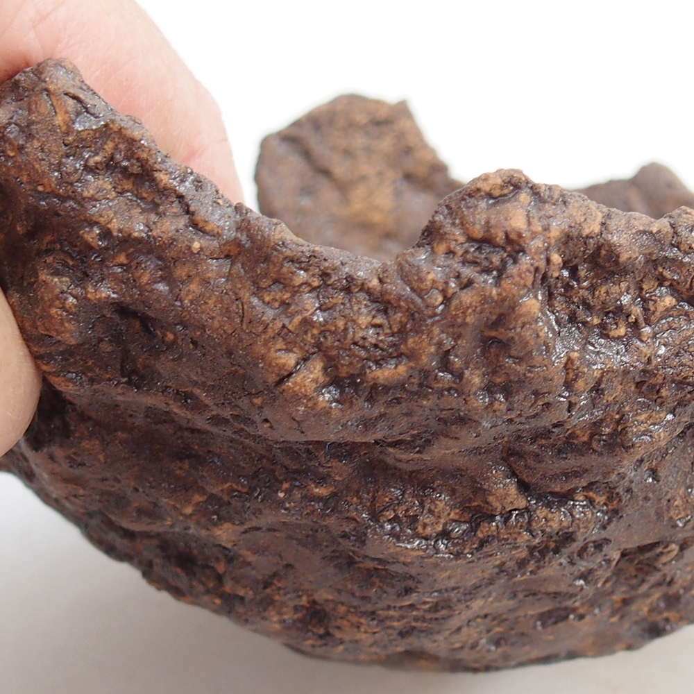 Keramikschale 18 x 17 x 10 cm , Farbe braun