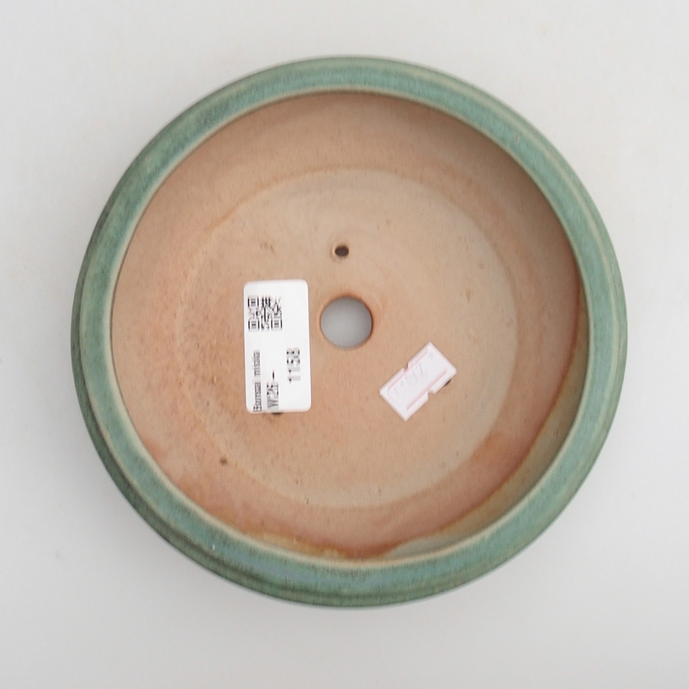 Bonsaischale aus Keramik 15 x 15 x 4,5 cm, grün