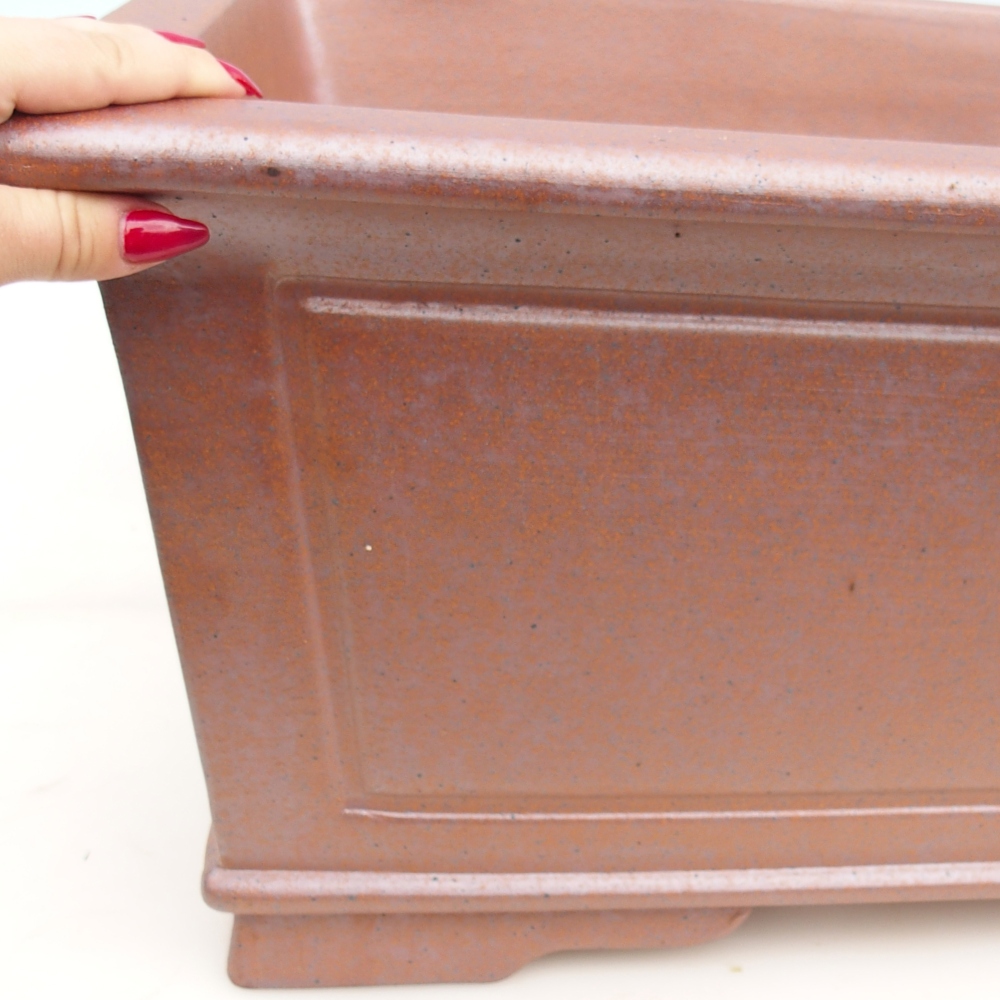 Bonsaischale aus Keramik 61 x 46 x 25 cm , Farbe Metall - NUR PERSÖNLICHE ABHOLUNG oder Palettentransport