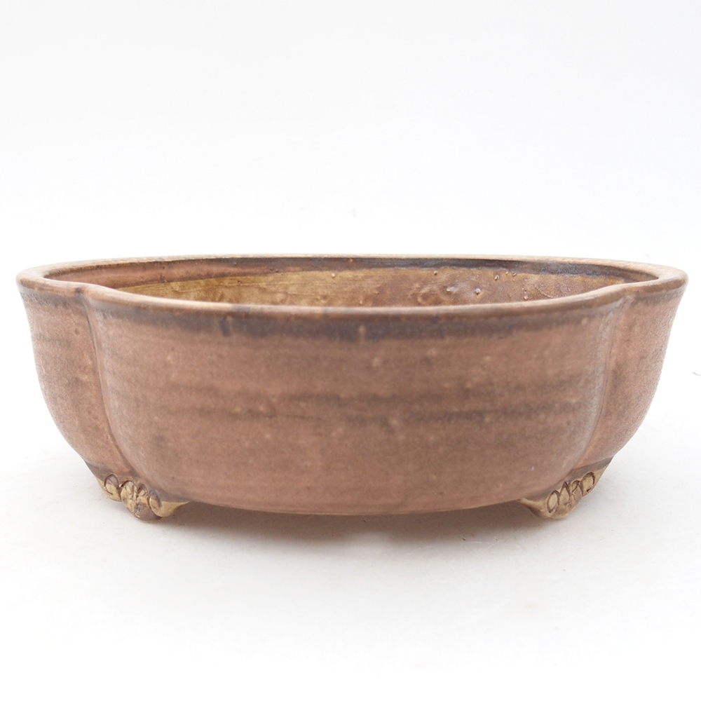 Bonsaischale aus Keramik 17 x 15,5 x 5,5 cm, rosa