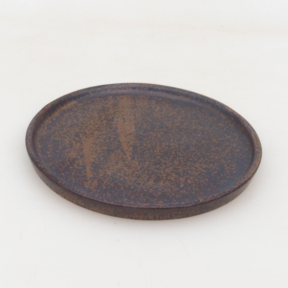 Runde Bonsai-Konsole D6-M - 11 x 11 x 1 cm - braun
