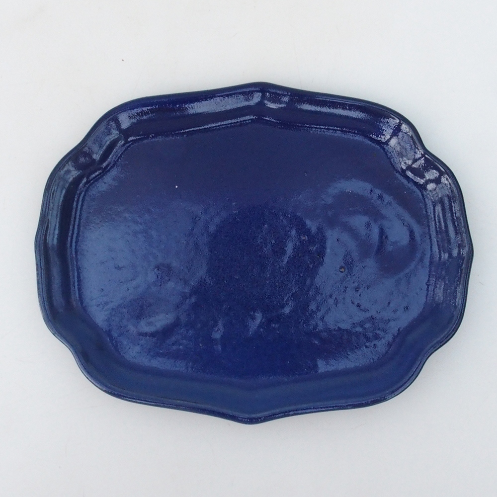 Bonsaischale + Untertasse H51 - 18x14x5 cm - blau