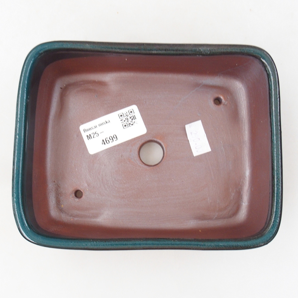 Bonsaischale aus Keramik 15 x 12 x 4,5 cm, grün