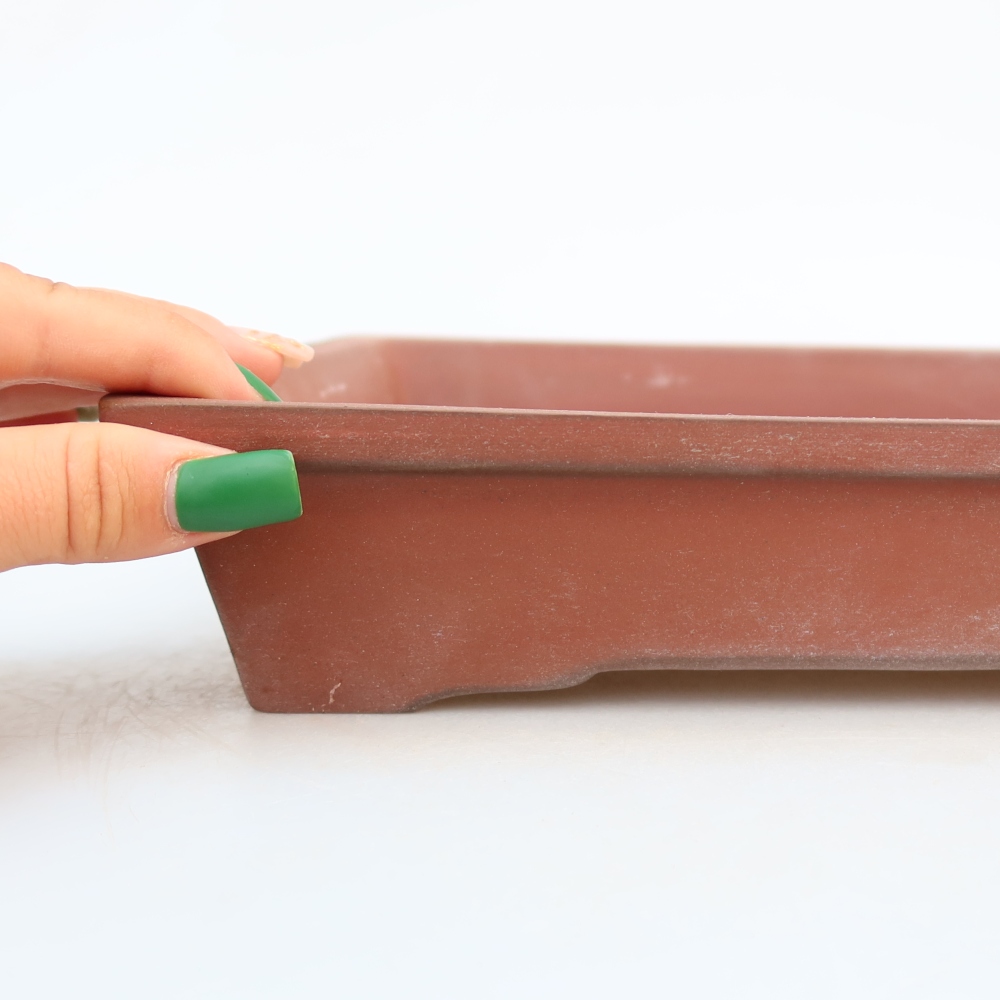 Keramikschale  26 x 20 x 5 cm, Farbe: Ziegelrot