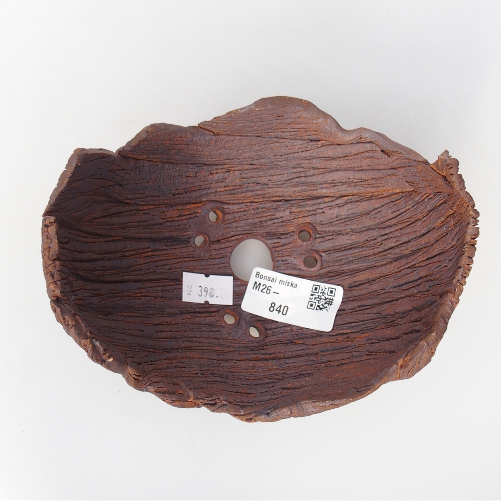 Keramikschale 14 x 12 x 9,5 cm , Farbe braun