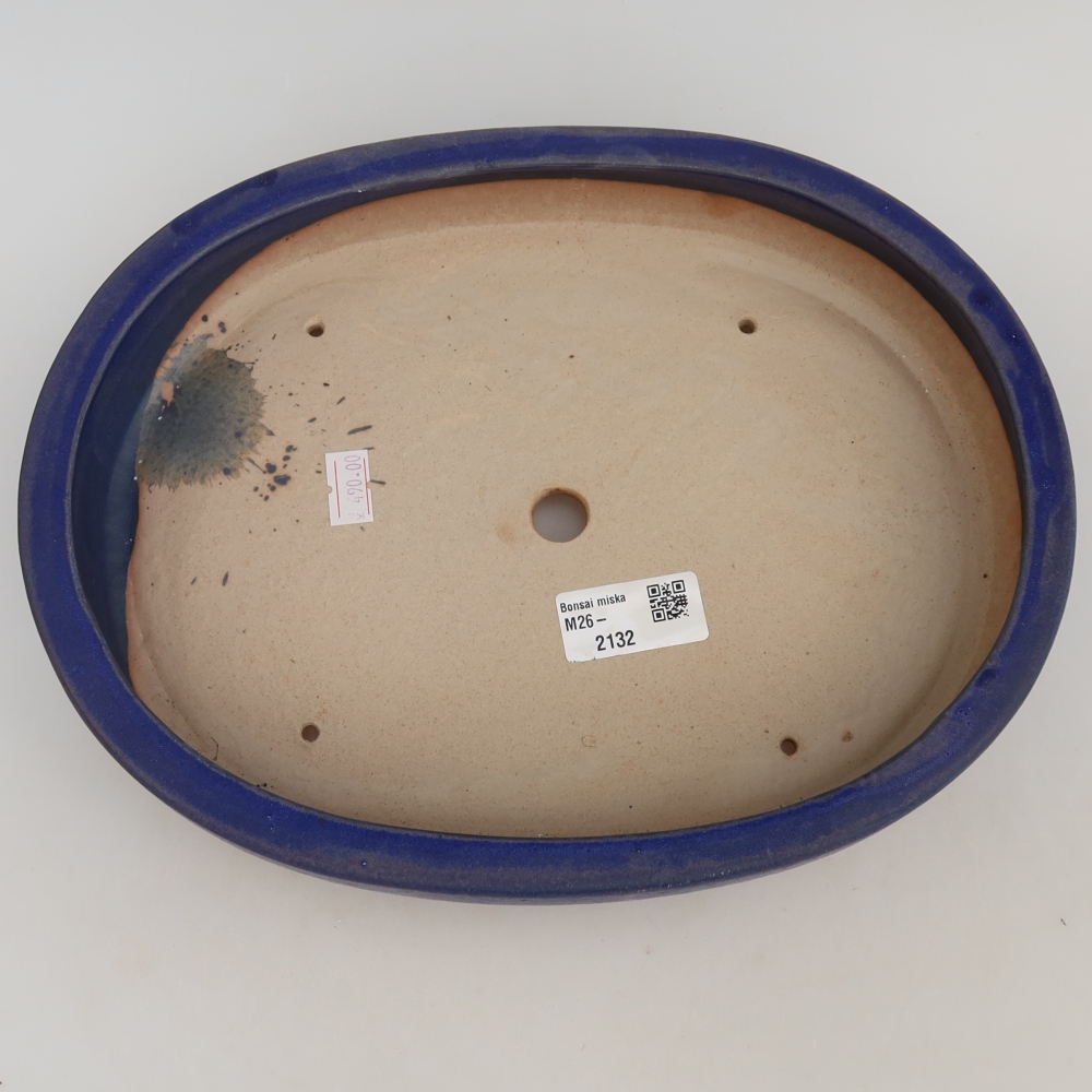 Keramik-Bonsai-Schale 27 x 21 x 5,5 cm, Farbe: Blau