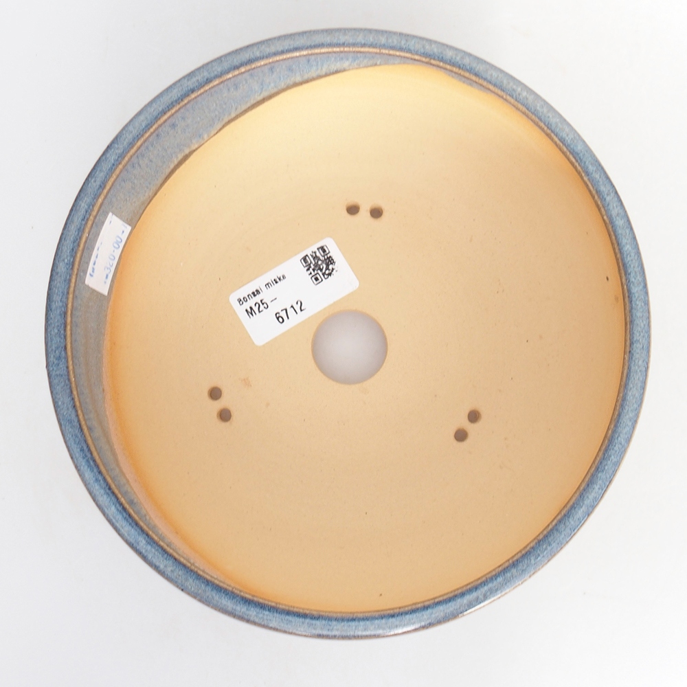 Bonsaischale aus Keramik 17,5 x 17,5 x 6 cm, Farbe blau