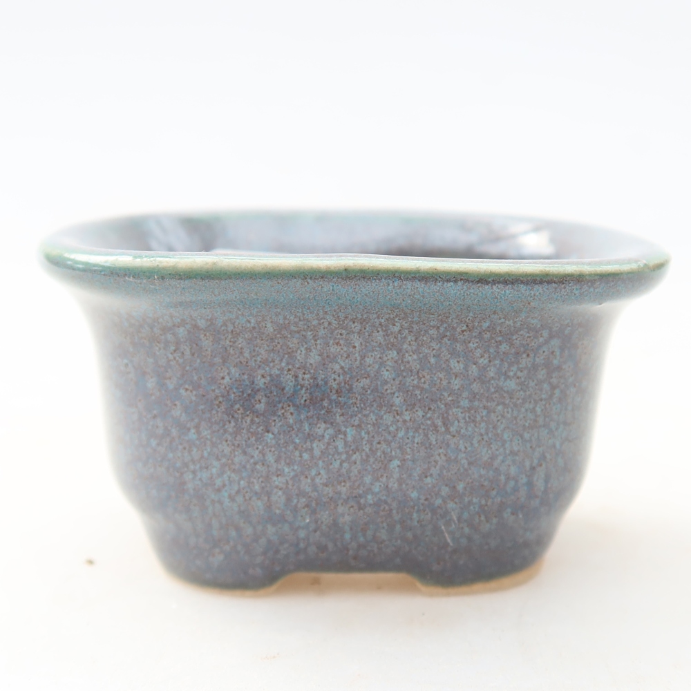 Keramik-Bonsai-Schale, 6 x 5 x 3 cm, Farbe: Grau