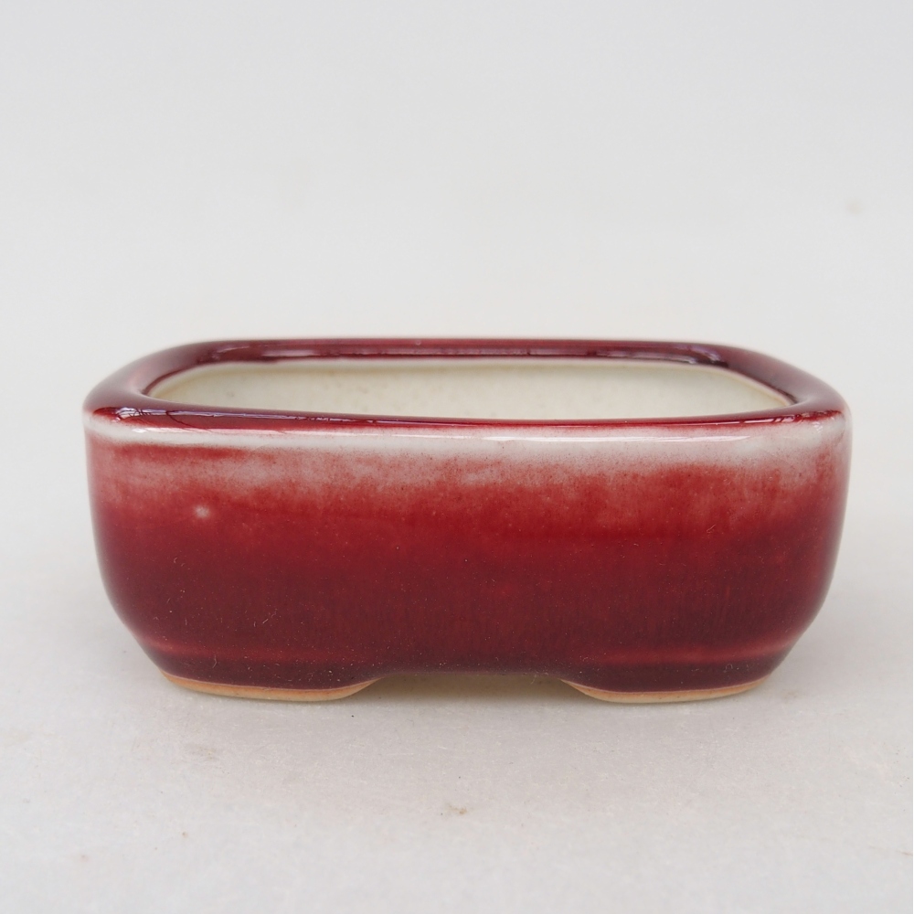 Mini-Bonsaischale 8 x 6 x 3 cm, Farbe rot