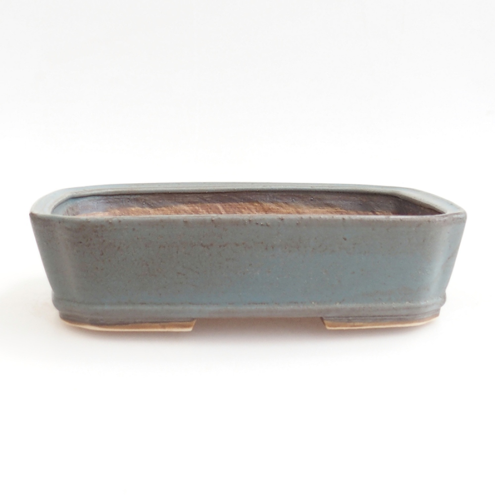 Bonsaischale aus Keramik 24 x 20,5 x 6 cm, Farbe blau